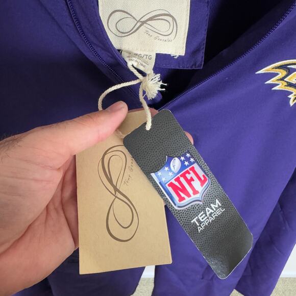 NFL Tony Gonzalez Baltimore Ravens Jacket Poncho US Men's XL - Picture 4 of 11